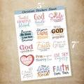 Bible Verse Sticker Pack Journaling Prayer Faith - Adult & Kids T-Shirts, Sweatshirts & Hoodies apparel design preview 1