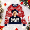 B*den Faker votes 3D Christmas Sweater - Holiday Gift product image