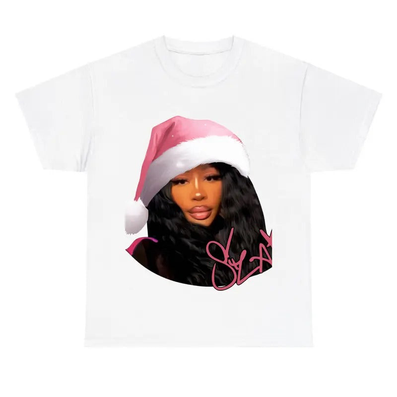 Big Face Sza Pink Kittyy Cute White - Adult & Kids T-Shirts, Sweatshirts & Hoodies apparel design preview 1