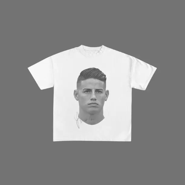 Big Head JAMES RODRIGUEZ Vintage Soccer Menswear - Adult & Kids T-Shirts, Sweatshirts & Hoodies apparel design preview 1