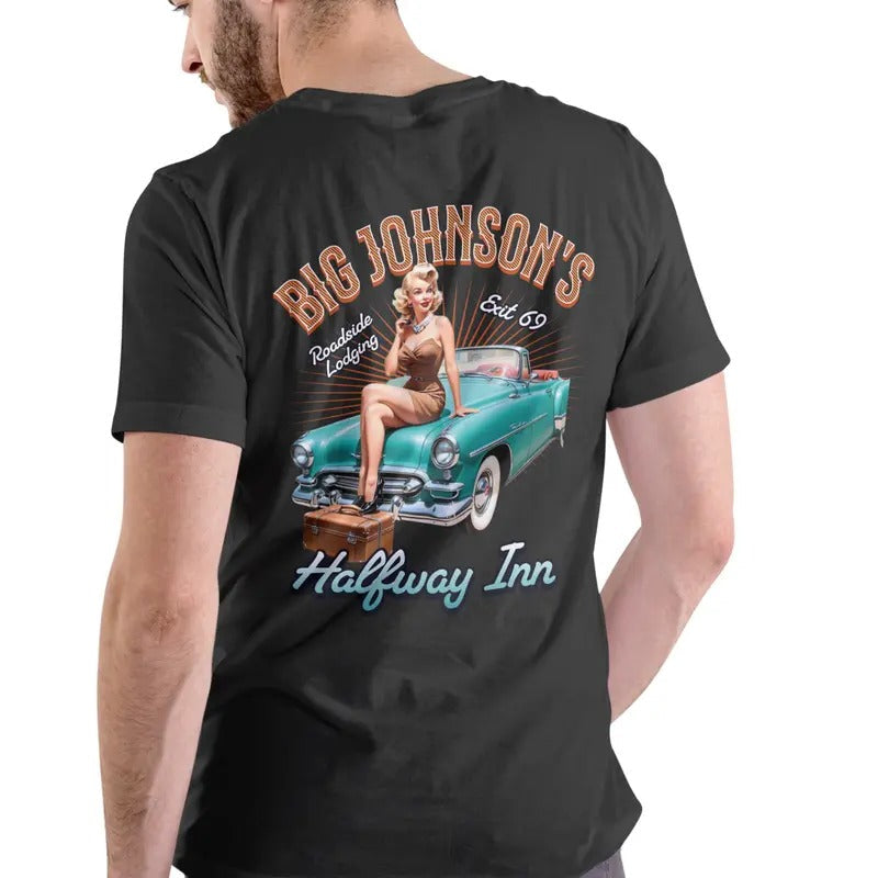 Big Johnson'S Halfway Inn Short Sleeve Casual - Adult & Kids T-Shirts, Sweatshirts & Hoodies apparel design preview 1