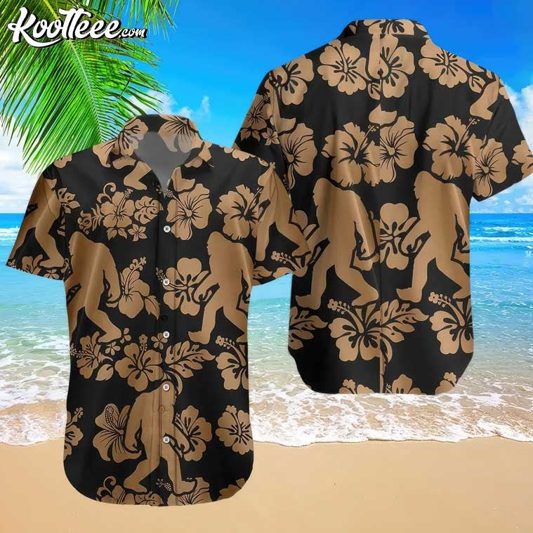 Bigfoot Believe Sasquatch Gift Hawaiian - Adult & Kids T-Shirts, Sweatshirts & Hoodies apparel design preview 1
