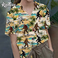 Bigfoot Hawaiian Tropical Summer Aloha - Adult & Kids T-Shirts, Sweatshirts & Hoodies apparel design preview 1