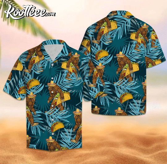 Bigfoot Tacos Hawaiian - Adult & Kids T-Shirts, Sweatshirts & Hoodies apparel design preview 1