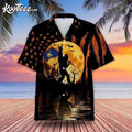 Bigfoot With Montana Flag Halloween Hawaiian - Adult & Kids T-Shirts, Sweatshirts & Hoodies apparel design preview 1