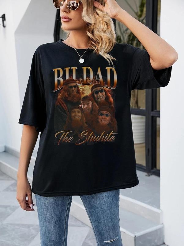 Bildad Shuhite 90s Bootleg Movie Good Omens 2 Crowley - Adult & Kids T-Shirts, Sweatshirts & Hoodies apparel design preview 1