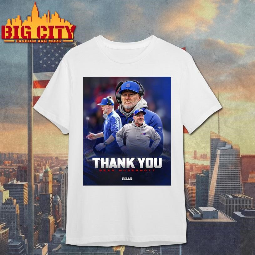 Bills Thank You Coach McDermott - Adult & Kids T-Shirts, Sweatshirts & Hoodies apparel design preview 1