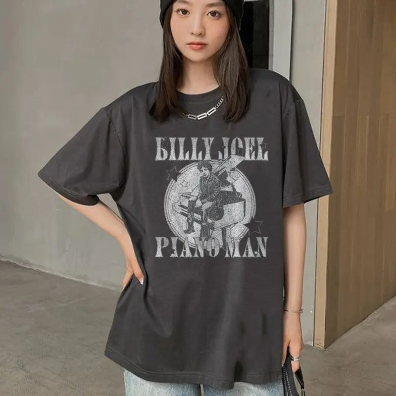 Billy Joel Fan Man Bootleg I Might Like I'M Listing - Adult & Kids T-Shirts, Sweatshirts & Hoodies apparel design preview 1