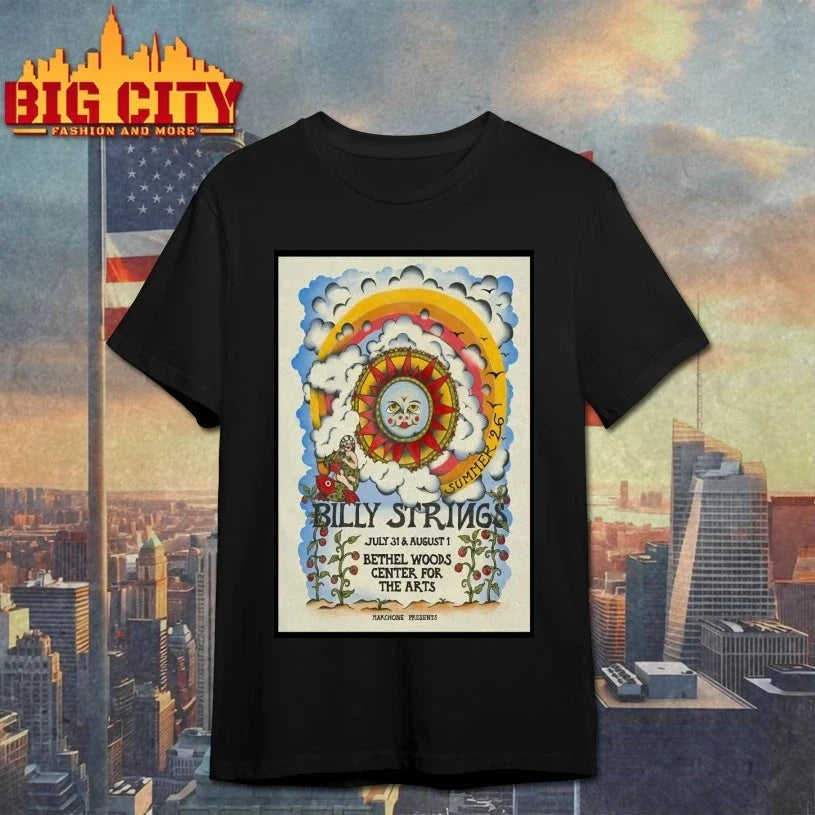 Billy Strings Jul 31-Aug 1 2026 Bethel Woods Center - Adult & Kids T-Shirts, Sweatshirts & Hoodies apparel design preview 1