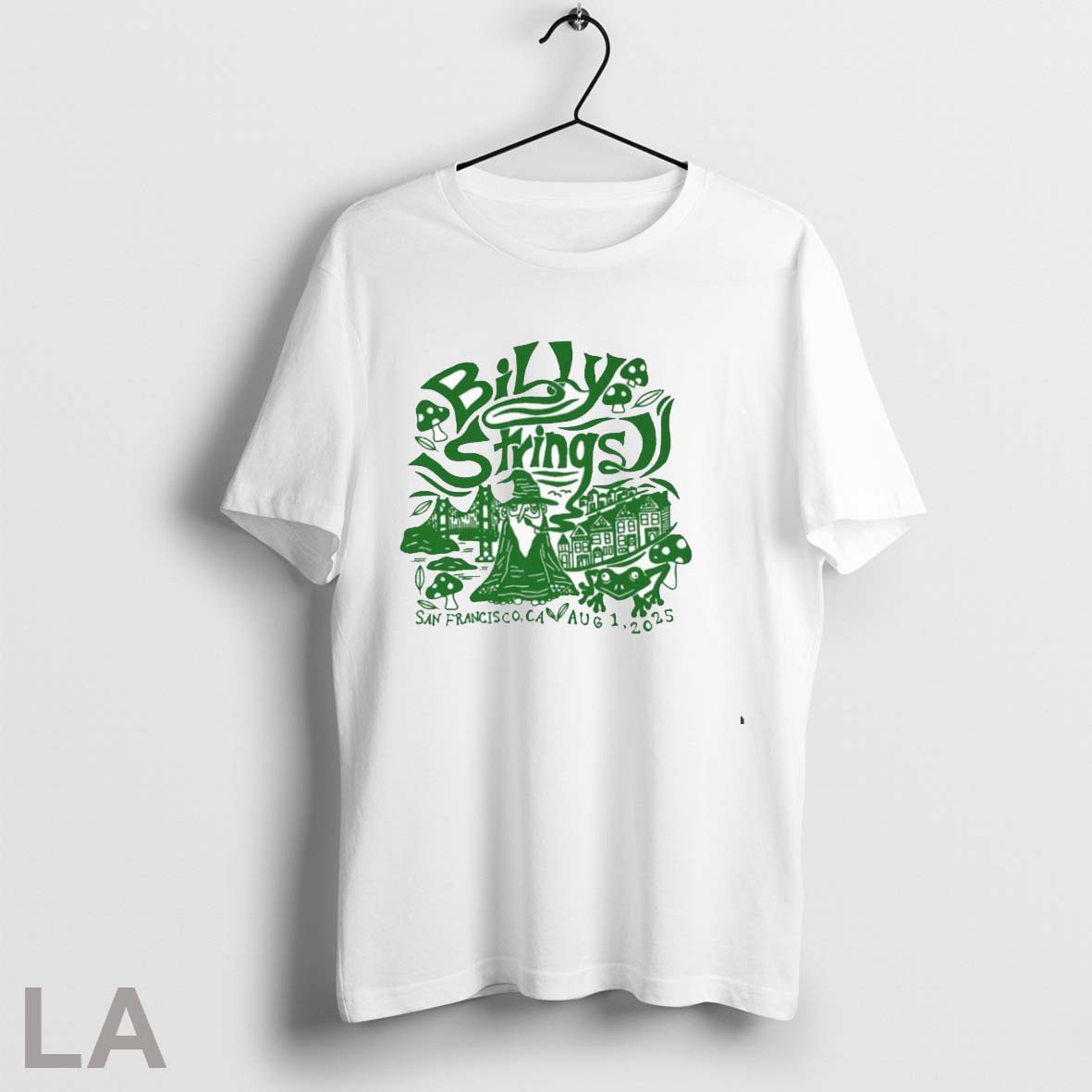Billy Strings San Francisco Wizard - Adult & Kids T-Shirts, Sweatshirts & Hoodies apparel design preview 1