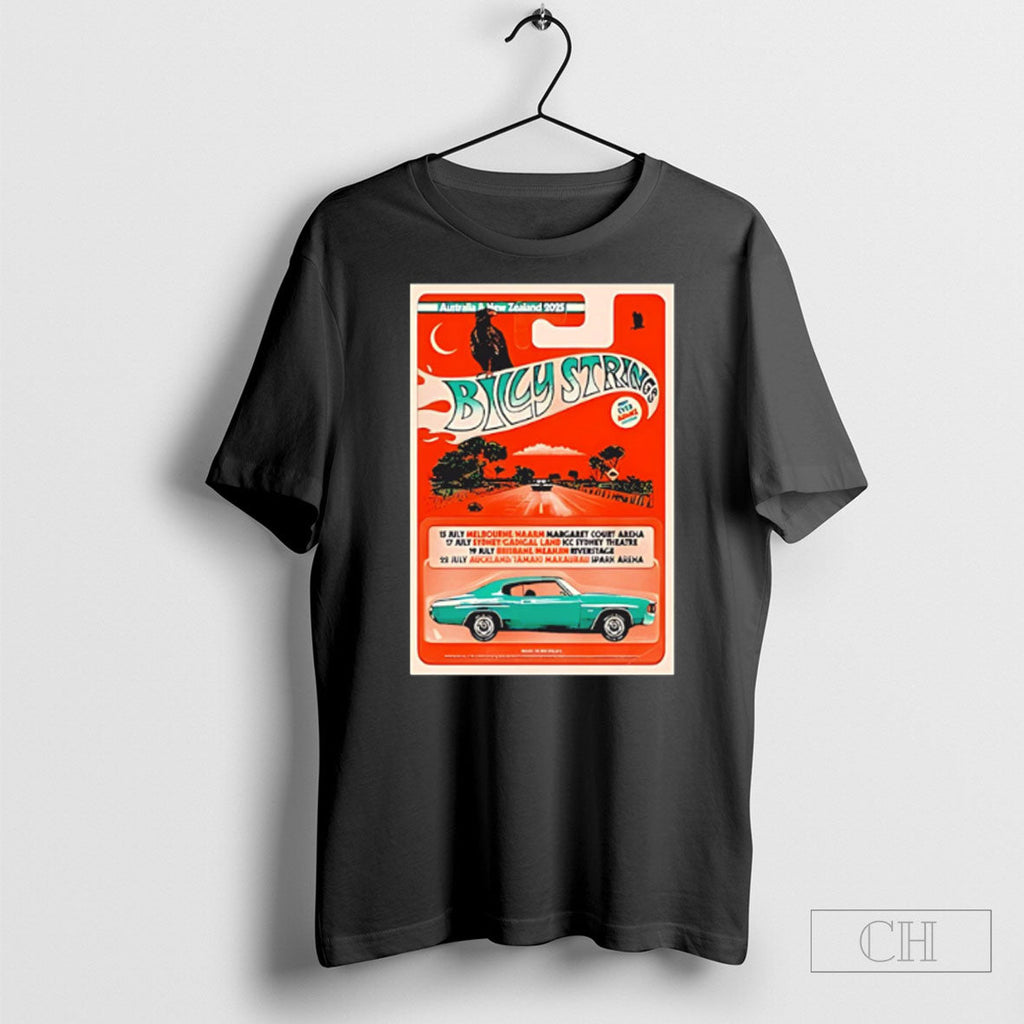 Billy Strings Australia And New Zealand 2025 Poster - Adult & Kids T-Shirts, Sweatshirts & Hoodies apparel design preview 1