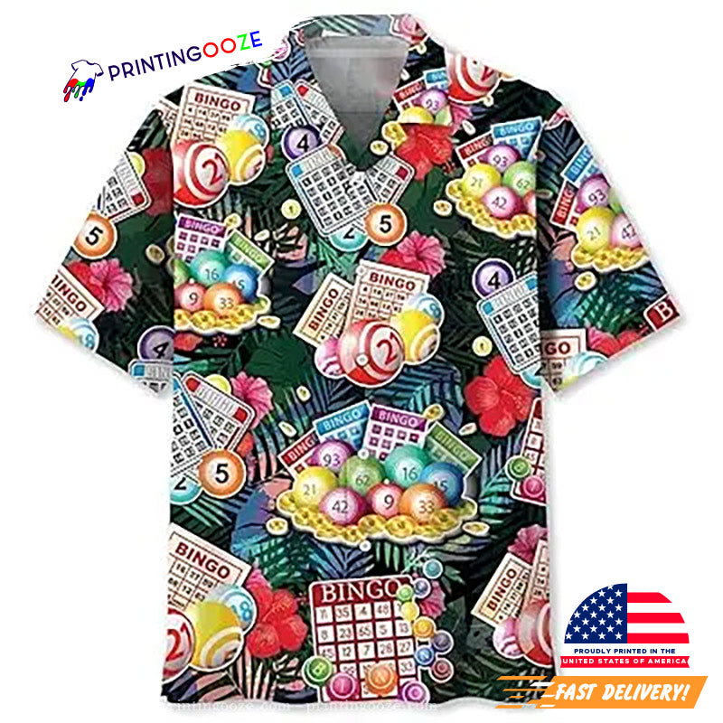Bingo Lucky Jackpot Hawaiian - Adult & Kids T-Shirts, Sweatshirts & Hoodies apparel design preview 1