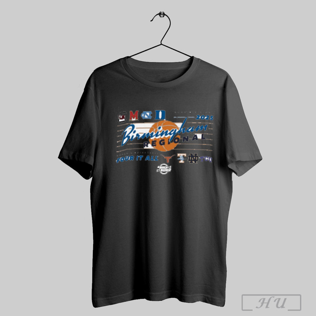 Birmingham Regional 2025 Ncaa Di Womens Basketball - Adult & Kids T-Shirts, Sweatshirts & Hoodies apparel design preview 1