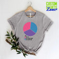 Bisexual Pie Chart Pride LGBTQ Bi Love Is - Adult & Kids T-Shirts, Sweatshirts & Hoodies apparel design preview 1