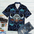 Bison Blue Mandala Vikings Tropical Hawaiian 131 - Adult & Kids T-Shirts, Sweatshirts & Hoodies apparel design preview 1