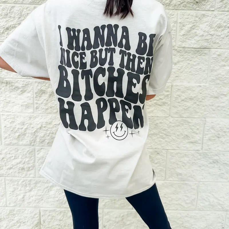 Bitches Happen - Adult & Kids T-Shirts, Sweatshirts & Hoodies apparel design preview 1
