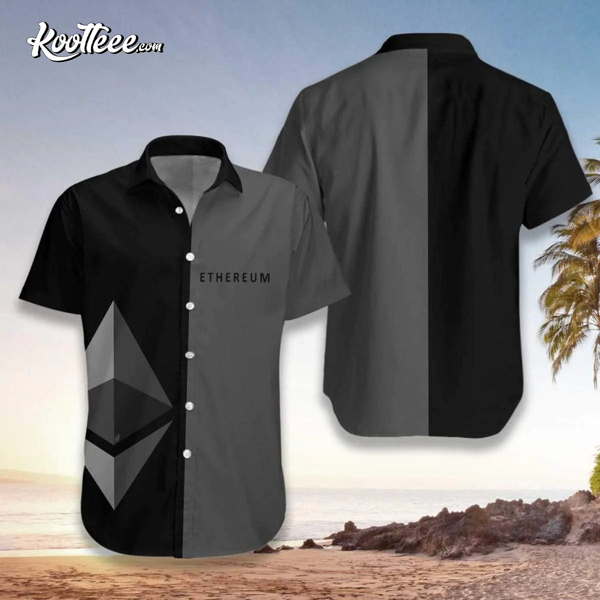 Bitcoin Casual Beach Outfit Funny Hawaiian - Adult & Kids T-Shirts, Sweatshirts & Hoodies apparel design preview 1