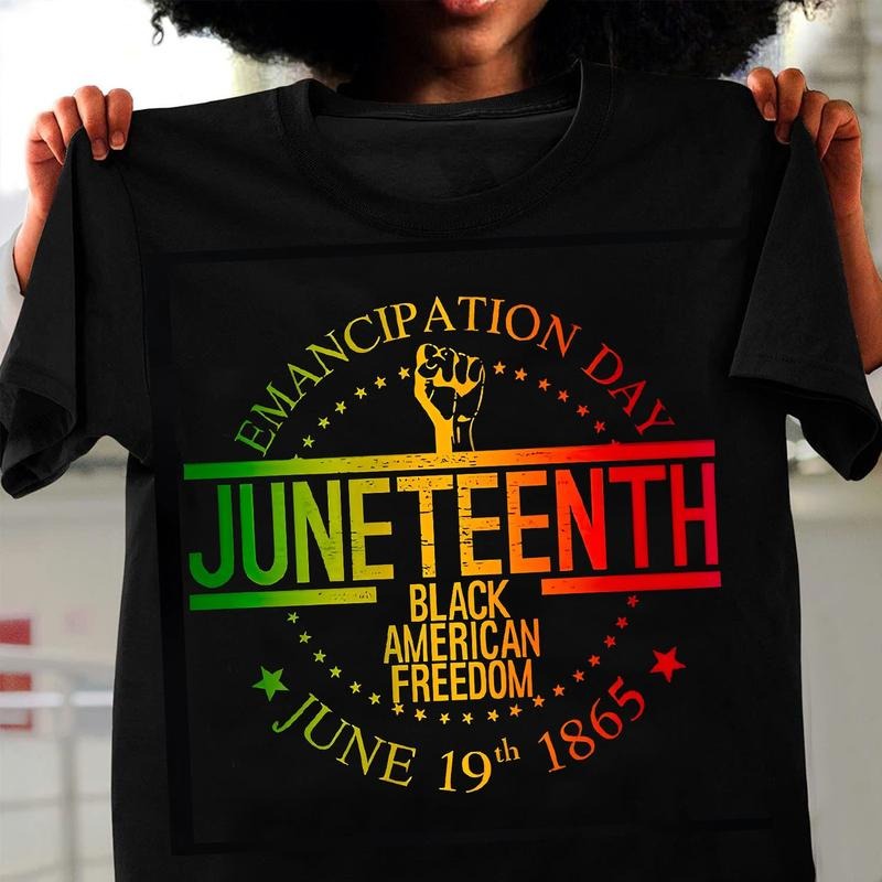 Black American Freedom Emancipation Day Juneteenth - Adult & Kids T-Shirts, Sweatshirts & Hoodies apparel design preview 1