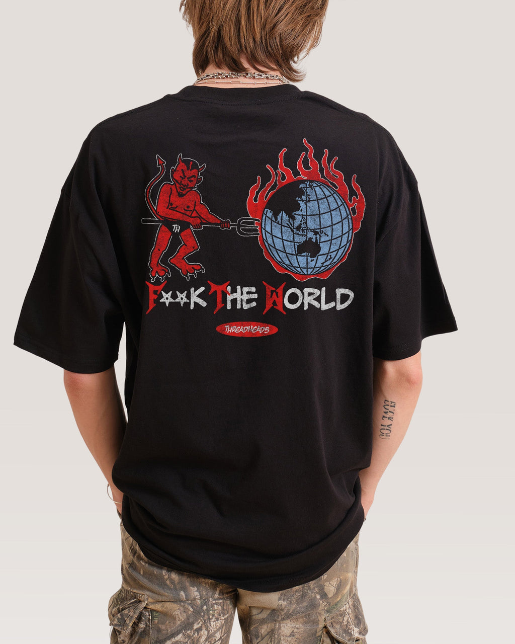 F**k The World - Adult & Kids T-Shirts, Sweatshirts & Hoodies apparel design preview 1
