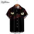 Black Cat Eye Happy Halloween Hawaiian - Adult & Kids T-Shirts, Sweatshirts & Hoodies apparel design preview 1