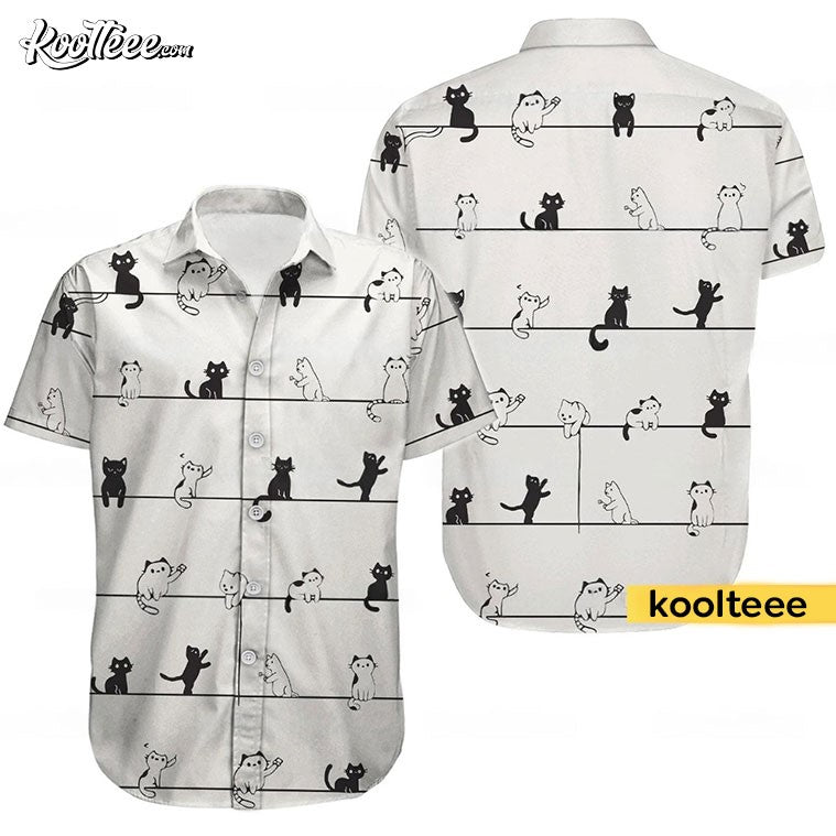Black Cat Gift For Owner Hawaiian - Adult & Kids T-Shirts, Sweatshirts & Hoodies apparel design preview 1
