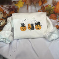 Black Cat Halloween Pumpkin Embroidery Comfortable - Adult & Kids T-Shirts, Sweatshirts & Hoodies apparel design preview 1