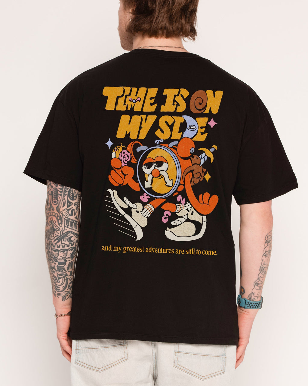 Time is on My Side Front and Back - Adult & Kids T-Shirts, Sweatshirts & Hoodies apparel design preview 1