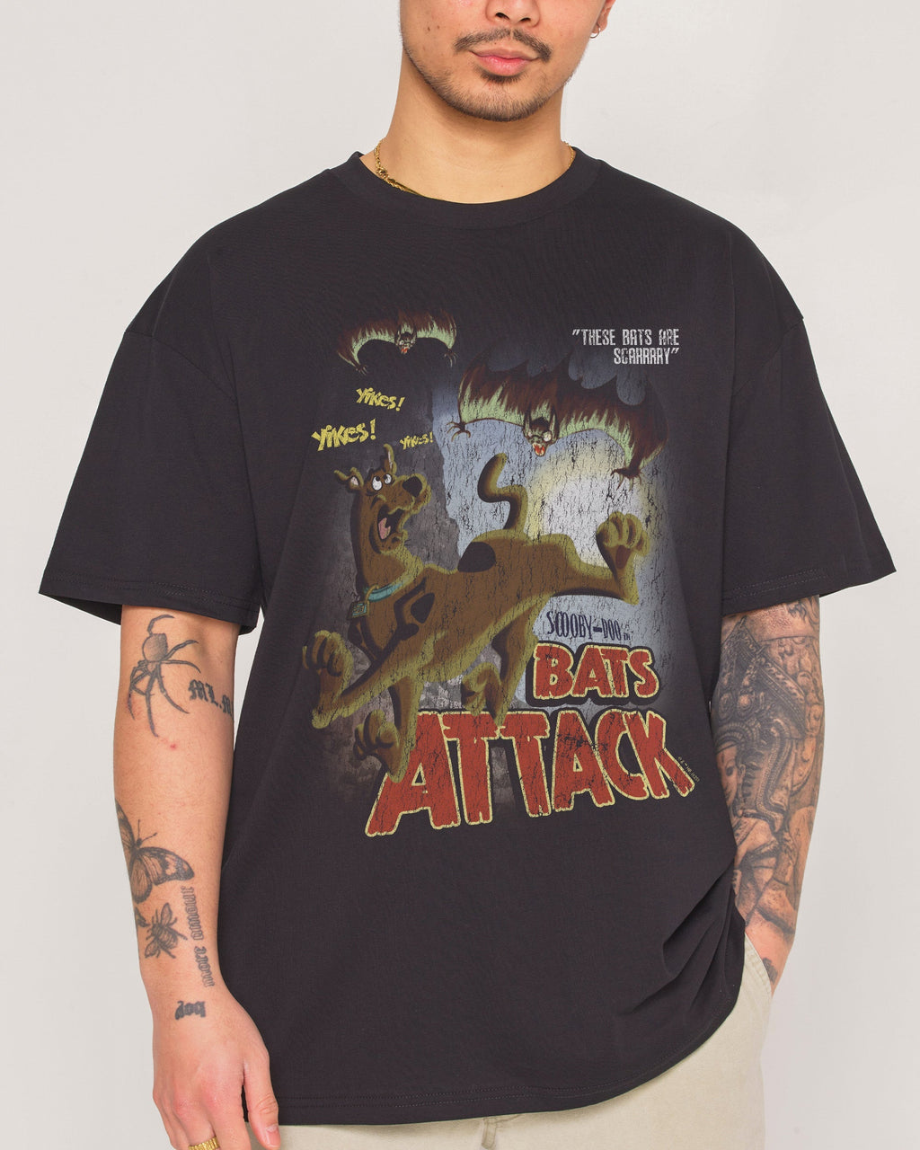 Scooby-Doo Bats Attack - Adult & Kids T-Shirts, Sweatshirts & Hoodies apparel design preview 1