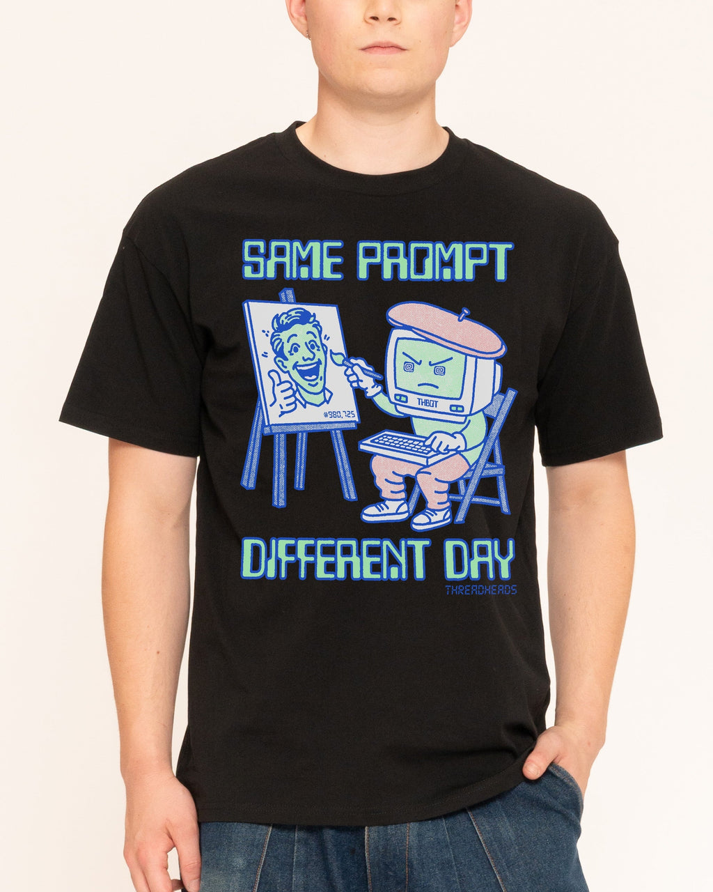 Same Prompt Different Day - Adult & Kids T-Shirts, Sweatshirts & Hoodies apparel design preview 1