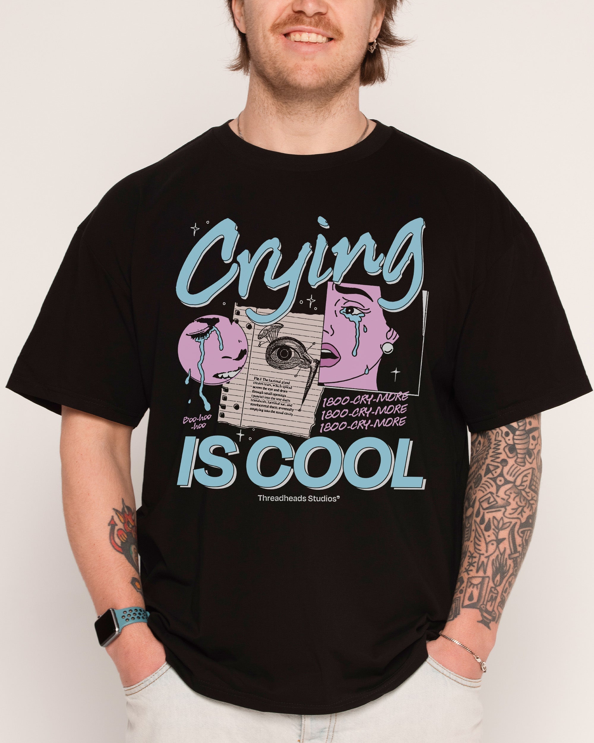 Crying is Cool - Adult & Kids T-Shirts, Sweatshirts & Hoodies apparel design preview 1