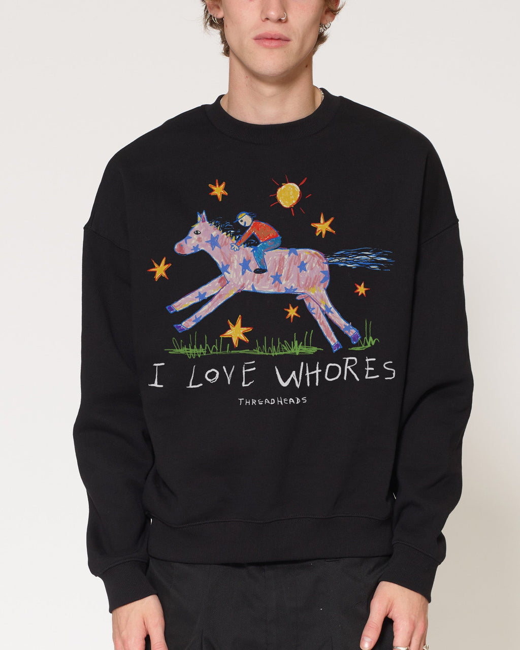 I Love Whores - Adult & Kids T-Shirts, Sweatshirts & Hoodies apparel design preview 1