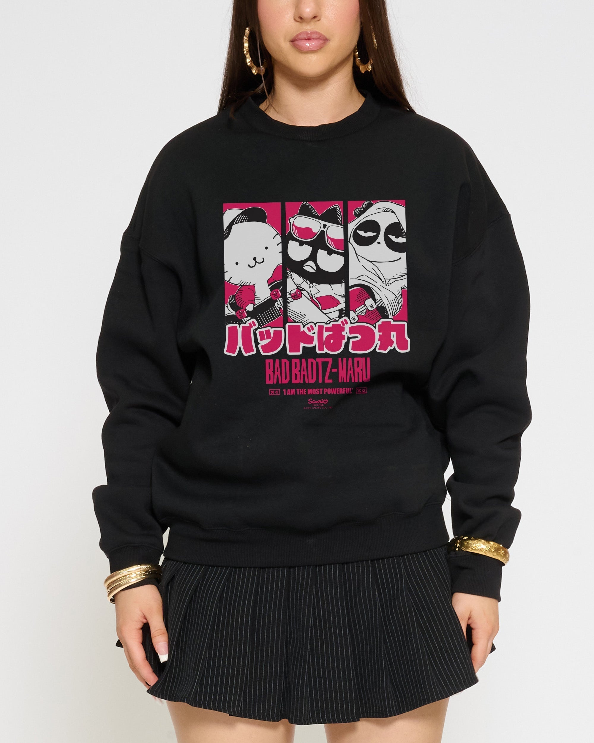 Bad Badtz-Maru Skate - Adult & Kids T-Shirts, Sweatshirts & Hoodies apparel design preview 1