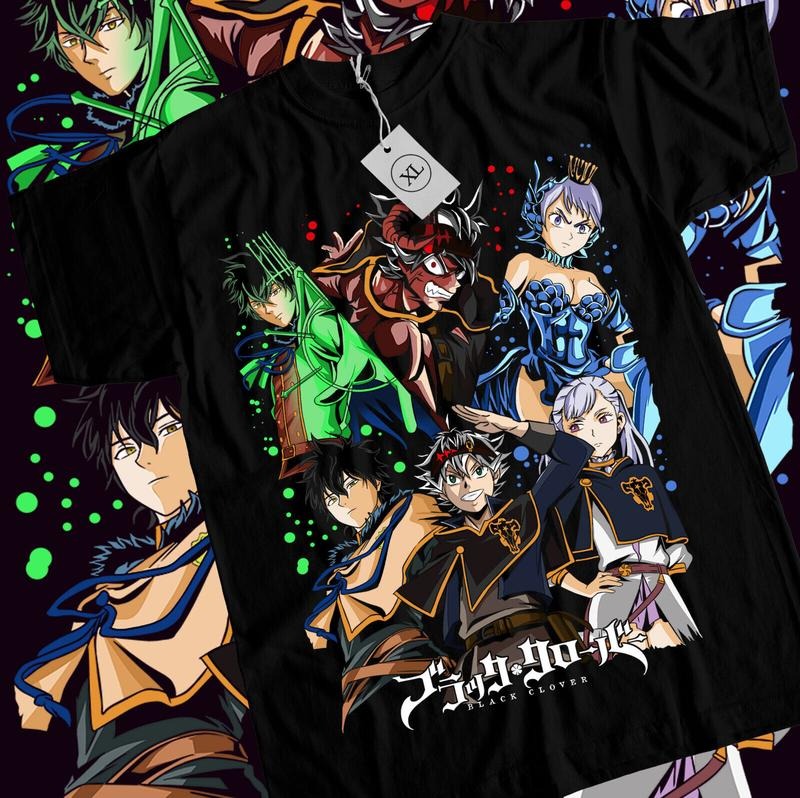 Black Clover Asta Yuno S 4XL Comic Bull Magic Demon - Adult & Kids T-Shirts, Sweatshirts & Hoodies apparel design preview 1