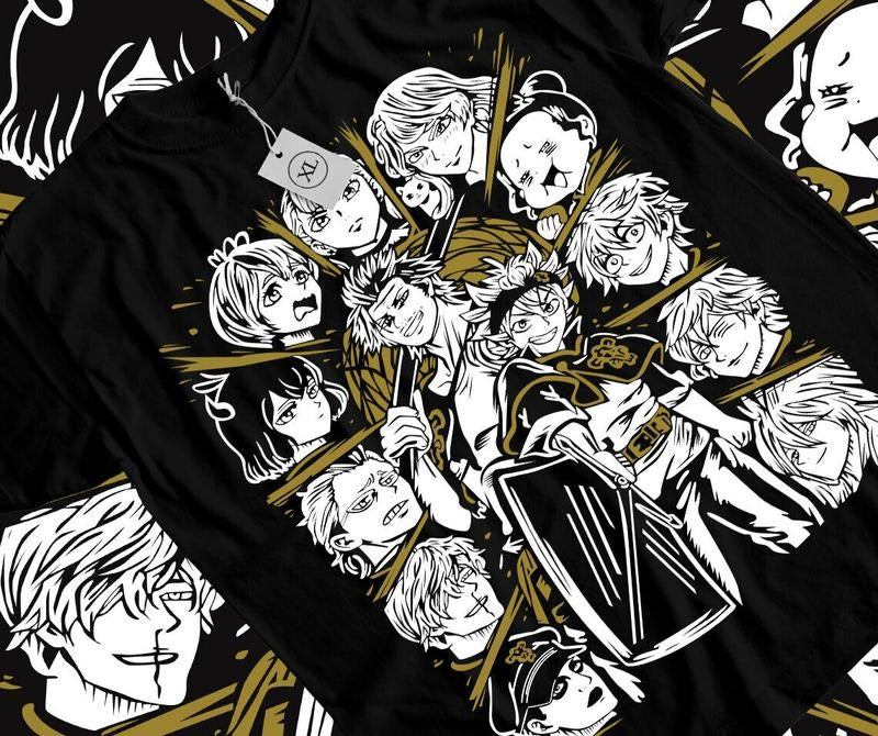 Black Clover S 4XL Asta Yuno Anime Manga Girl - Adult & Kids T-Shirts, Sweatshirts & Hoodies apparel design preview 1