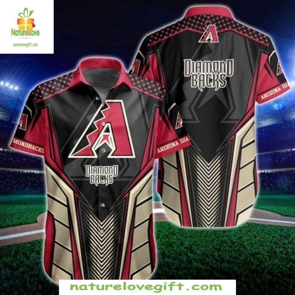 MLB Hawaiian Black Diamondback Elegance Baseball - Adult & Kids T-Shirts, Sweatshirts & Hoodies apparel design preview 1