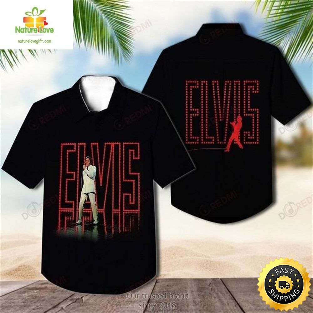Elvis Presley Hawaiian Cool Gift for Music Fans - Adult & Kids T-Shirts, Sweatshirts & Hoodies apparel design preview 1