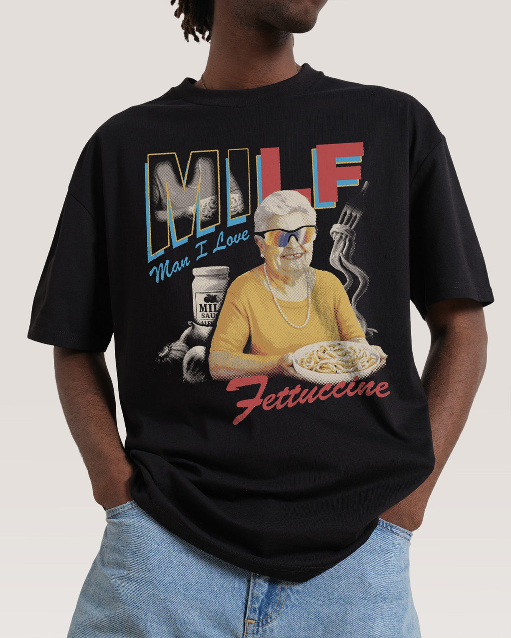 Man I Love Fettuccine - Adult & Kids T-Shirts, Sweatshirts & Hoodies apparel design preview 1