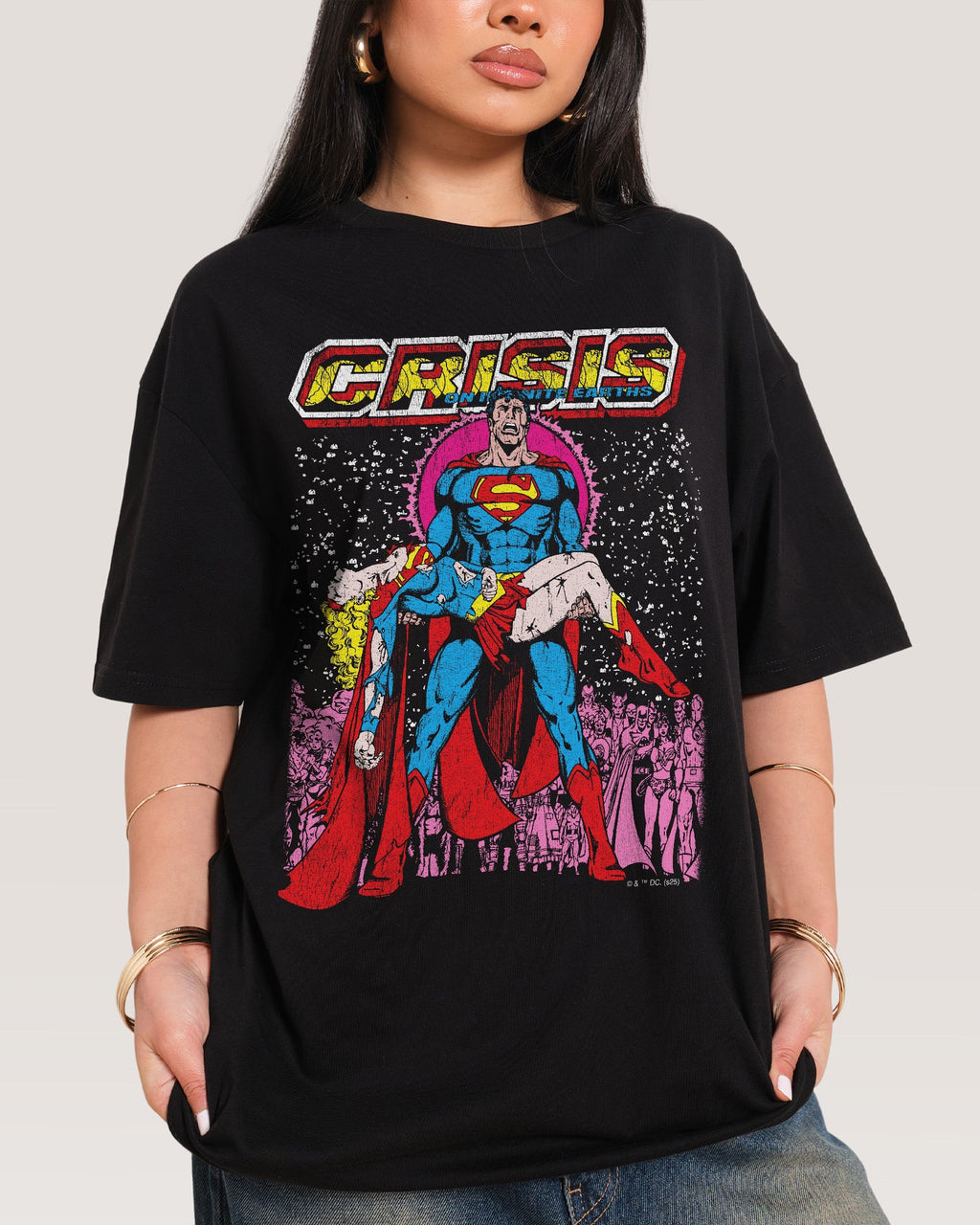 Superman Crisis - Adult & Kids T-Shirts, Sweatshirts & Hoodies apparel design preview 1