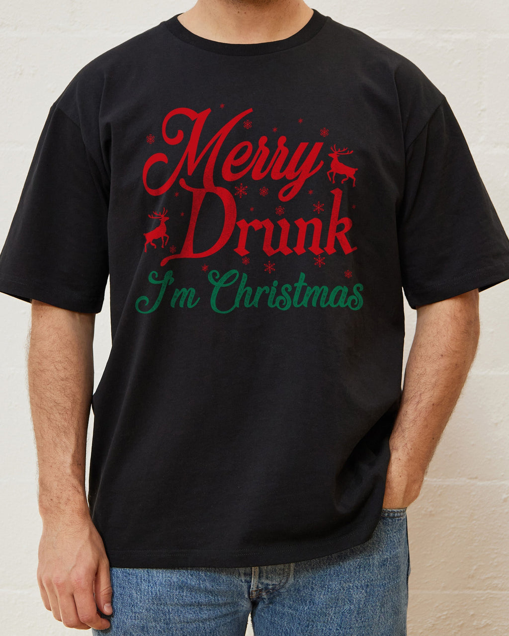 Merry Drunk I am Christmas - Adult & Kids T-Shirts, Sweatshirts & Hoodies apparel design preview 1