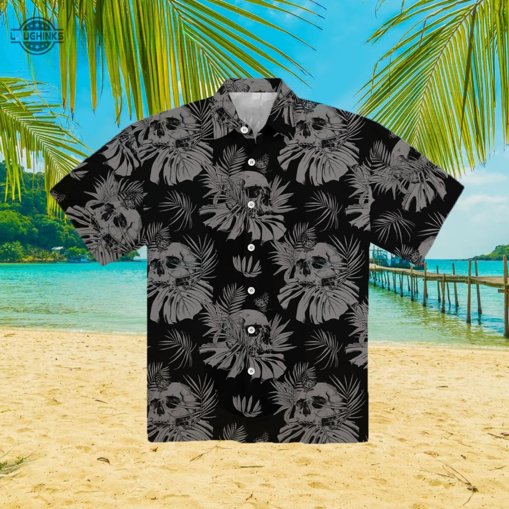 Black Goth Hawaiian And Shorts Best Clothing Clothes - Adult & Kids T-Shirts, Sweatshirts & Hoodies apparel design preview 1