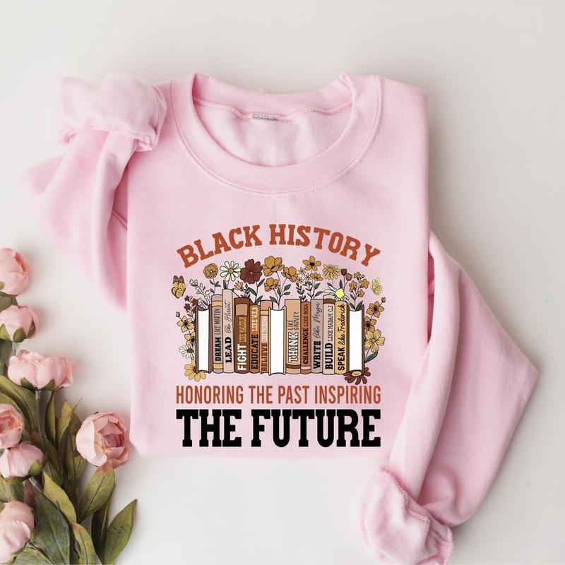 Black History Honoring Past Inspiring Future Teacher - Adult & Kids T-Shirts, Sweatshirts & Hoodies apparel design preview 1