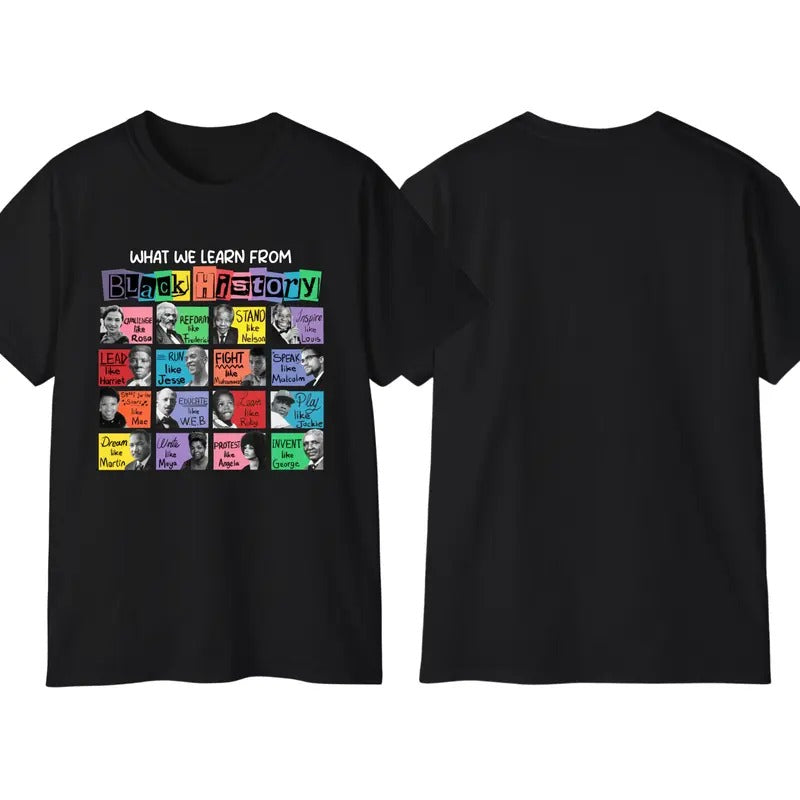 Black History Month What We Learn Lives Matter Casual - Adult & Kids T-Shirts, Sweatshirts & Hoodies apparel design preview 1