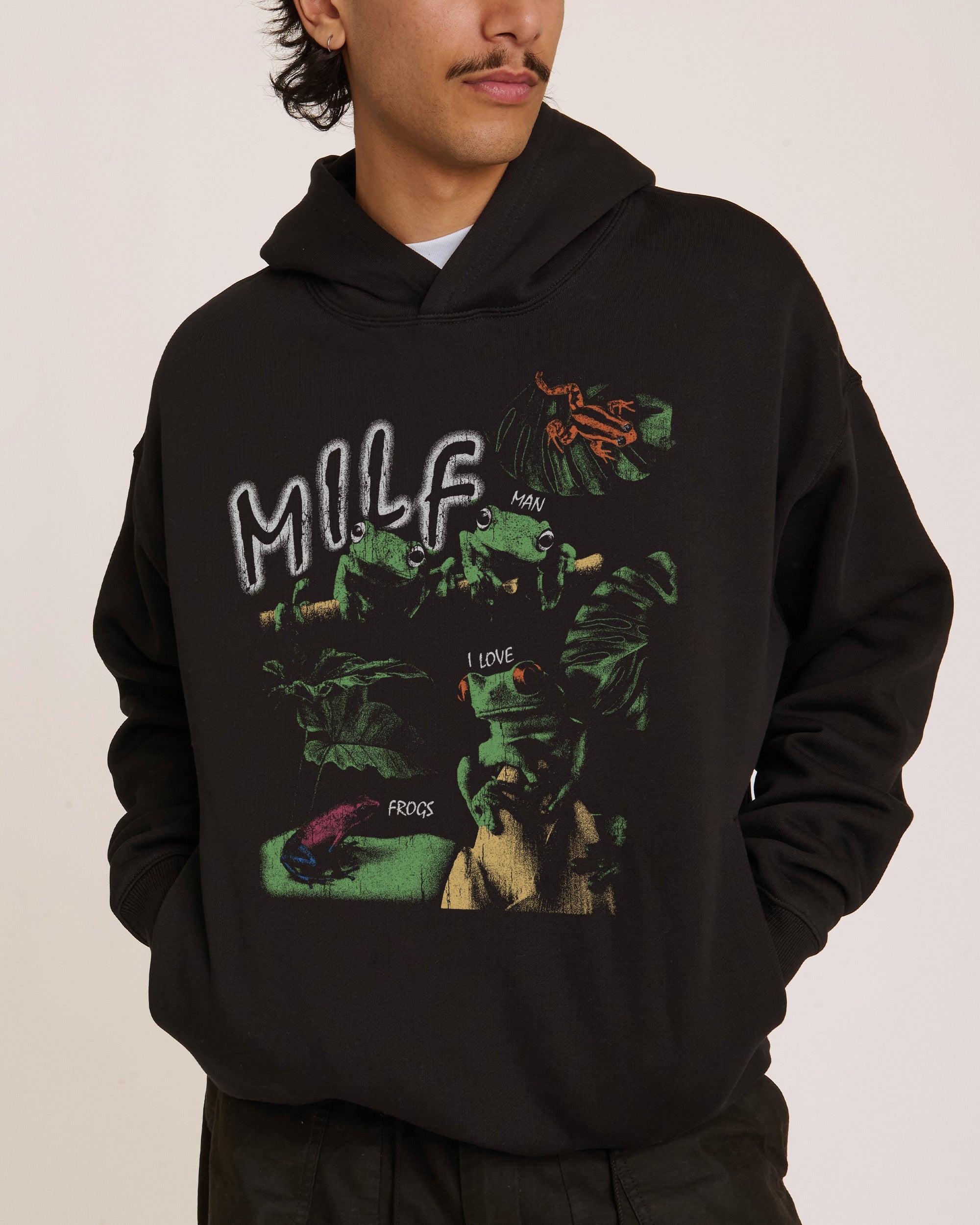 Man I Love Frogs Jungle Edition - Adult & Kids T-Shirts, Sweatshirts & Hoodies apparel design preview 1