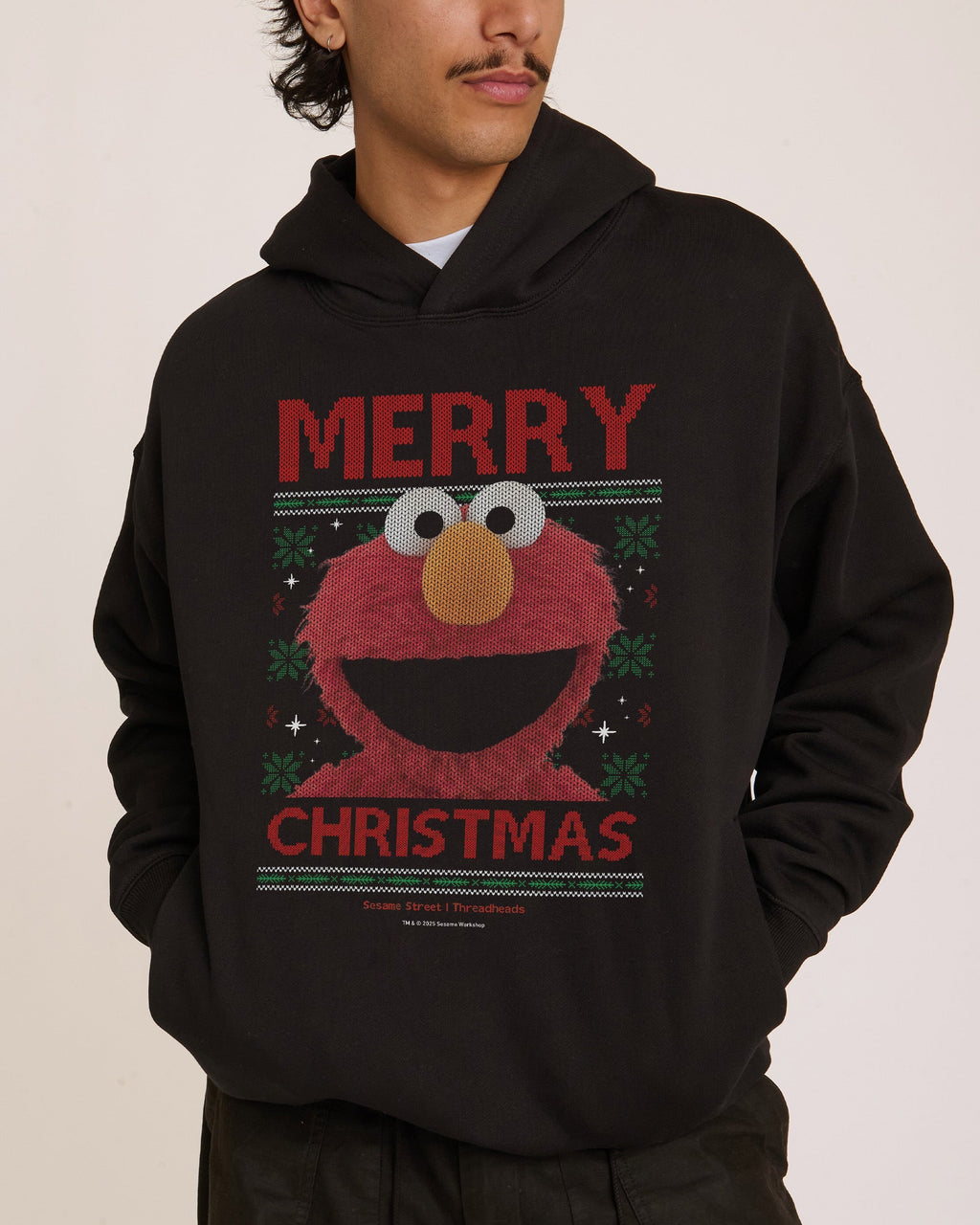 Merry Christmas from Elmo - Adult & Kids T-Shirts, Sweatshirts & Hoodies apparel design preview 1
