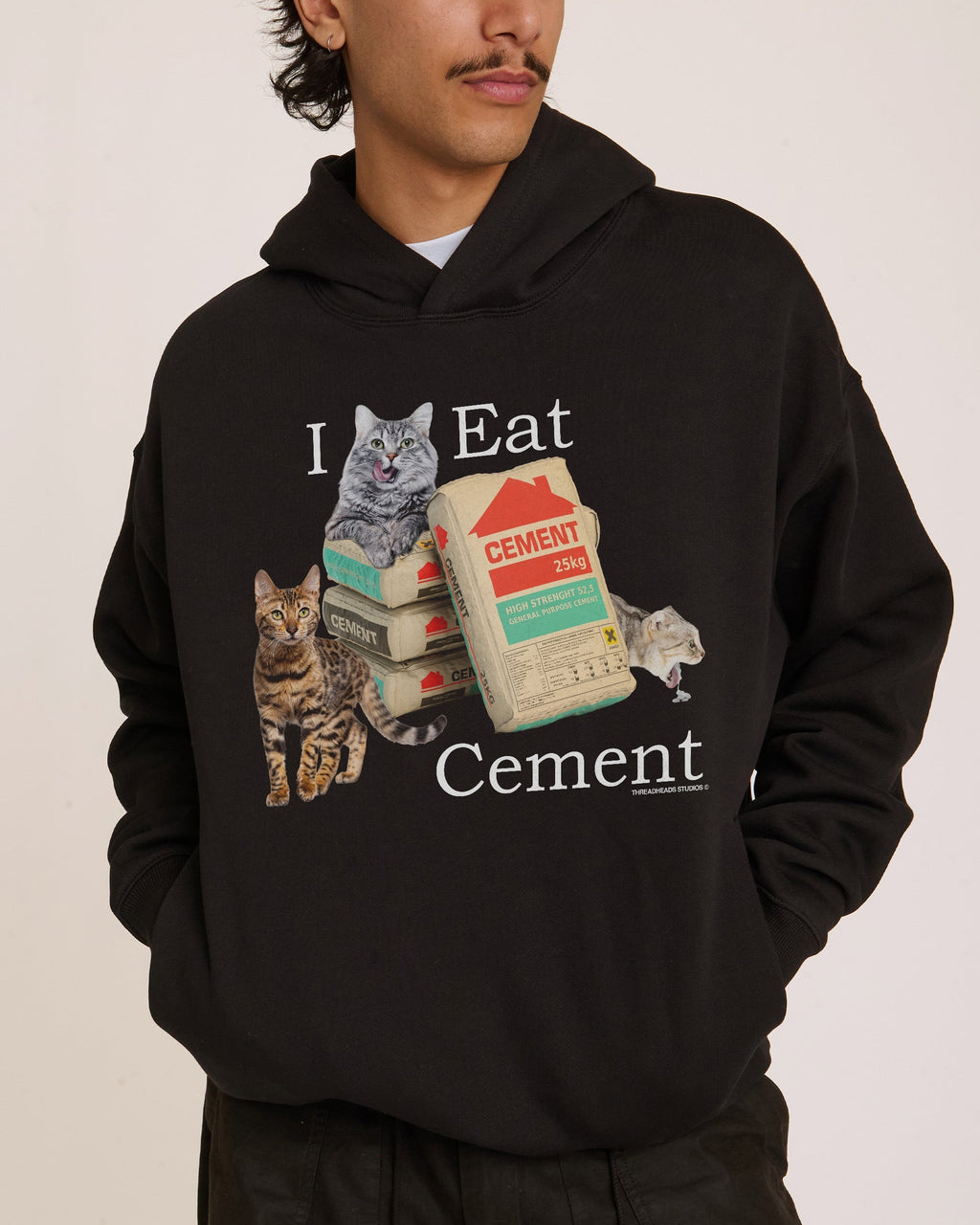 I Eat Cement - Adult & Kids T-Shirts, Sweatshirts & Hoodies apparel design preview 1