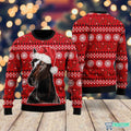 Black Horse 3D Ugly Christmas Sweater - Holiday Gift product image