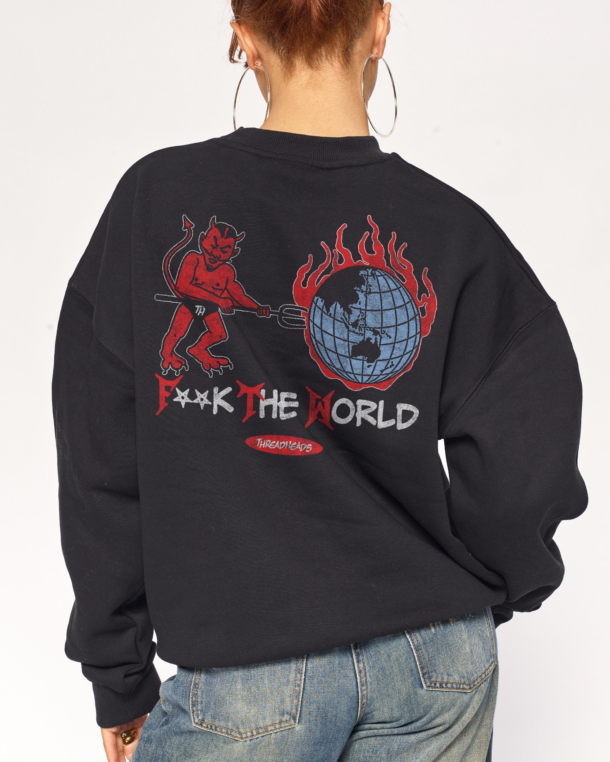 F**k The World - Adult & Kids T-Shirts, Sweatshirts & Hoodies apparel design preview 1