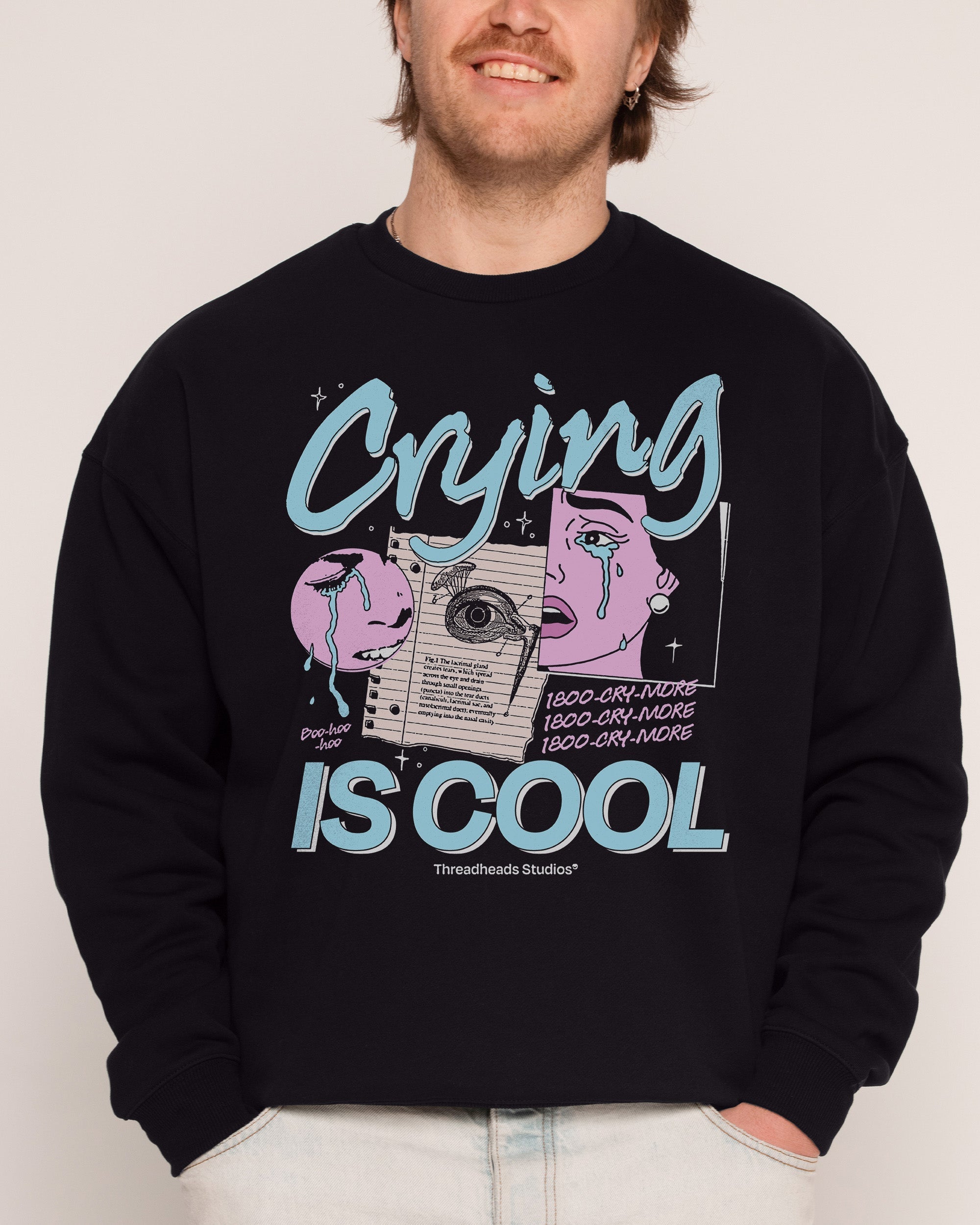 Crying is Cool - Adult & Kids T-Shirts, Sweatshirts & Hoodies apparel design preview 1