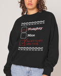 Naughty Nice an Attempt was Made - Adult & Kids T-Shirts, Sweatshirts & Hoodies apparel design preview 1