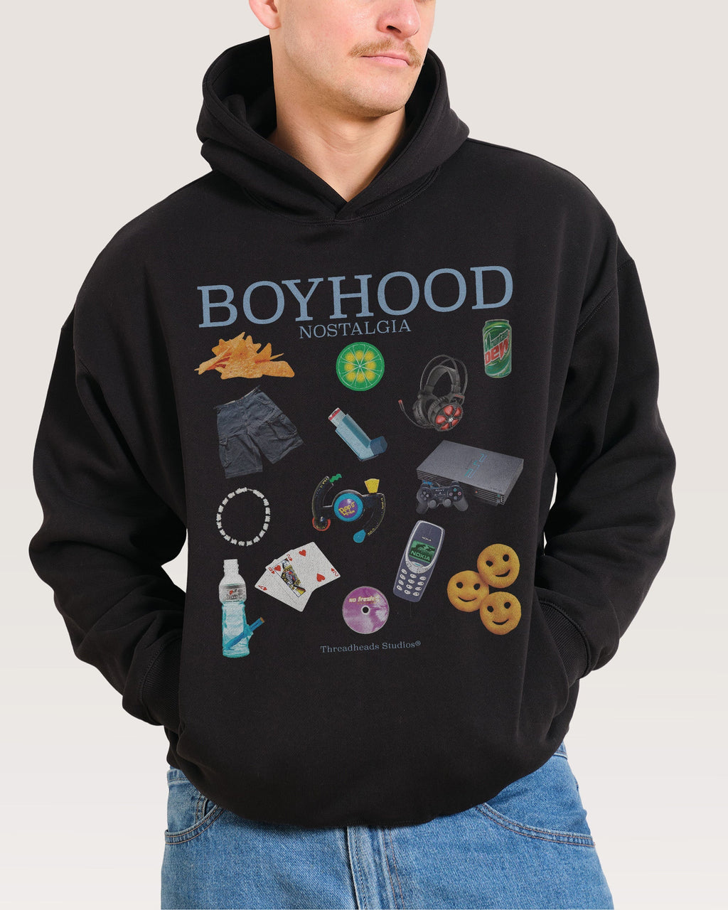 Boyhood Nostalgia - Adult & Kids T-Shirts, Sweatshirts & Hoodies apparel design preview 1